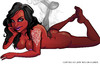 Cartoon: Smokin Hot! (small) by nolanium tagged pin,up,smokin,hot,illustration,nolan,harris,nolanium