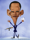 Cartoon: Barack Hussein Obama (small) by Abdul Salim tagged barack obama caricature photoshop