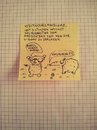 Cartoon: etwas undeutlich gemurmelt (small) by Post its of death tagged murmeltier,ameisenbär