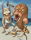 Cartoon: The Walrus and the Carpenter (small) by kernunnos tagged cloth buttons turd bingler fingstoppered spume