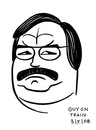 Cartoon: toon 07 (small) by kernunnos tagged man,guy,head,face,mustache,nose,eyes,ears,gaaaa