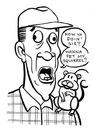 Cartoon: toon 11 (small) by kernunnos tagged squirrel,retard,nut,pest,wacko,baseball,hat,pajamas,gurrrgggllle