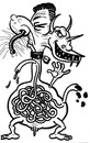 Cartoon: toon 22 (small) by kernunnos tagged poop,doodie,intestines,monsters,hee