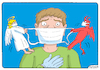Cartoon: Medical mask (small) by Igor Kolgarev tagged mask,coronavirus,covid,patien,patient,angel,demon,choice,pandemic