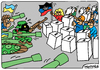 Cartoon: Referendum in Donetsk (small) by Igor Kolgarev tagged ukraine,kiev,donetsk,donbass,nazi,referendum