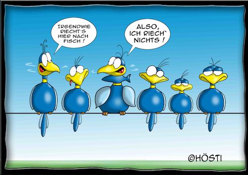 Cartoon: Höstis Batty Birds (medium) by Hösti tagged hösti,cartoons,hoesti,stephan,höstermann,batty,birds,vögel