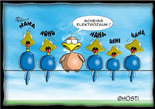 Cartoon: Höstis Batty Birds (medium) by Hösti tagged hösti,cartoons,hoesti,stephan,höstermann,batty,birds