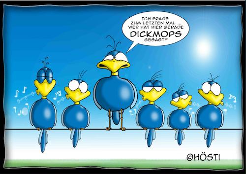 Cartoon: Höstis Batty Birds (medium) by Hösti tagged hösti,cartoons,hoesti,stephan,höstermann,batty,birds