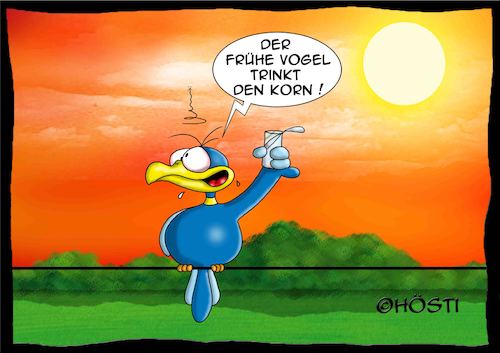 Cartoon: Höstis Batty Birds (medium) by Hösti tagged höstis,batty,birds