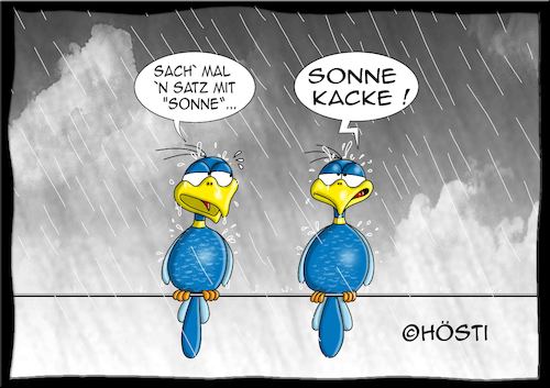 Cartoon: Höstis Batty Birds (medium) by Hösti tagged hösti,cartoons,hoesti,stephan,höstermann,batty,birds,vogel