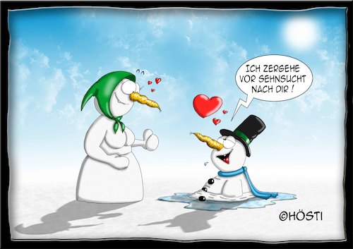 Cartoon: Höstis Die Schneemanns (medium) by Hösti tagged hösti,cartoons,hoesti,stephan,höstermann,schneemann,die,schneemanns,winter,glühwein,frost