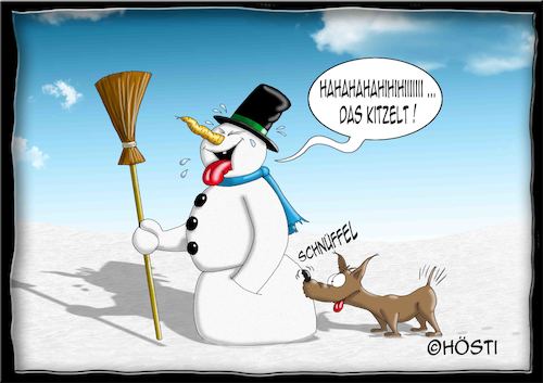 Cartoon: Höstis Die Schneemanns (medium) by Hösti tagged hösti,cartoons,hoesti,stephan,höstermann,schneemann,die,schneemanns,winter,glühwein,frost