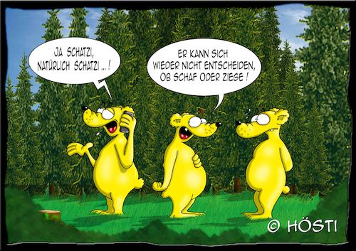 Cartoon: Höstis Hösti Bärchen (medium) by Hösti tagged hösti,cartoons,hoesti,stephan,höstermann,aus,dem,leben,höstibärchen,bärencartoons