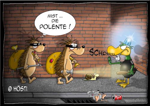 Cartoon: Höstis Ischi Igel (medium) by Hösti tagged hösti,cartoons,hoesti,stephan,höstermann,itschi,igel