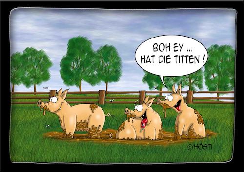 Cartoon: Höstis Schweinereien (medium) by Hösti tagged hösti,cartoons,hoesti,stephan,höstermann,schweine,schweinereien