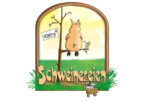 Cartoon: Höstis Schweinereien (medium) by Hösti tagged hösti,cartoons,hoesti,stephan,höstermann,schweine,schweinereien