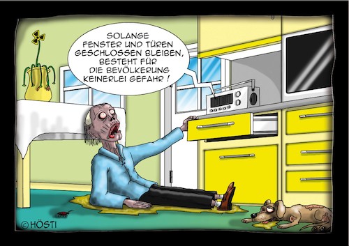 Cartoon: Höstis Umweltschutz Gesundheit (medium) by Hösti tagged hösti,cartoons,hoesti,stephan,höstermann,umweltschutz,gesundheit