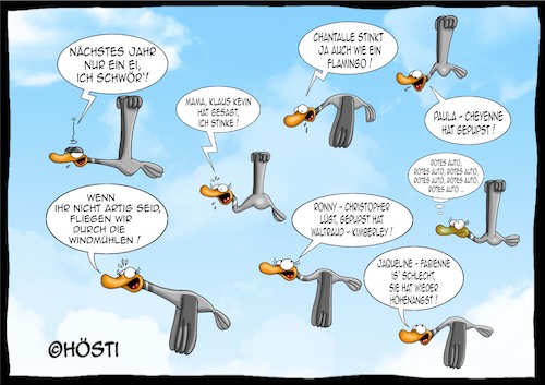 Cartoon: Höstis Vögelkunde (medium) by Hösti tagged hösti,cartoons,hoesti,stephan,höstermann,vögel,vogel,ornithologie,vögelkunde