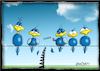 Cartoon: Höstis Batty Birds (small) by Hösti tagged hösti,cartoons,hoesti,stephan,höstermann,batty,birds,vögel