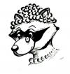 Cartoon: toon_racoon Oma (small) by Stoefff tagged racoon,waschbär,