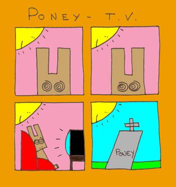 Cartoon: Poney T.V. (medium) by lpedrocchi tagged tv