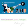 Cartoon: 2019 (small) by JWD tagged jahreskarte,jahreswechsel,silvester,neujahr