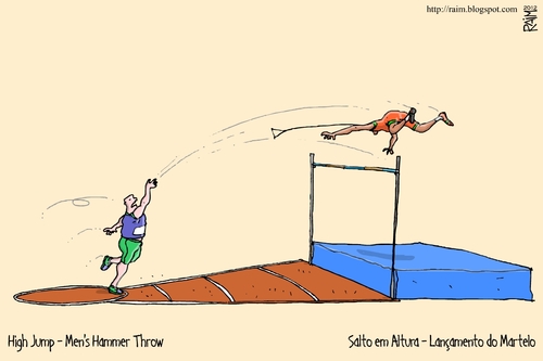 high jump By raim | Sports Cartoon | TOONPOOL