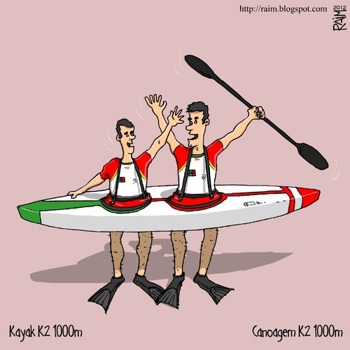 Cartoon: kayak (medium) by raim tagged kayak,games,olympics