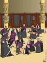 Cartoon: bishops (small) by raim tagged gay lobby pope resignation