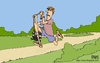 Cartoon: dog walking (small) by raim tagged dog walking cartoon raim