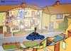 Cartoon: Google street car (small) by raim tagged google,street,car