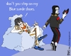 Cartoon: Jacko and Elvis (small) by raim tagged jacko,elvis