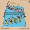 Cartoon: synchronised badminton (small) by raim tagged synchronised badminton games olympics