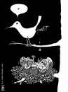 Cartoon: twitter (small) by raim tagged twitter,raim