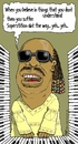 Cartoon: wonder (small) by raim tagged stevie wonder superstition