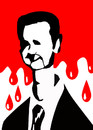 Cartoon: bashar al-assad (small) by Ali Miraee tagged ali,miraee