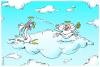 Cartoon: Holy playing (small) by Ali Miraee tagged holy,ghost,playing,ring,ali,miraee,mirayi,miraie,iran