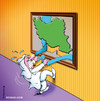 Cartoon: Persian Gulf (small) by Ali Miraee tagged persian,gulf,iran,ali,miraee,mirayi,miraie