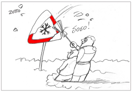 Cartoon: Soso! (medium) by Zotto tagged kälte,glätte,schnee