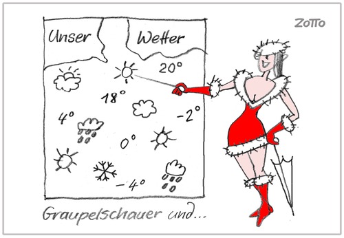 Cartoon: Weather (medium) by Zotto tagged überschwemmungen,hitze,orkane