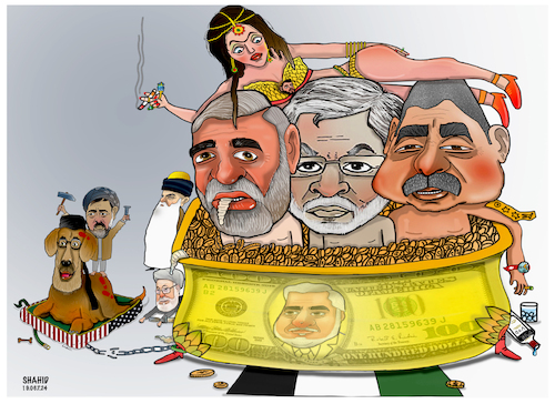 Cartoon: Afghan warlords! (medium) by Shahid Atiq tagged afghanistan