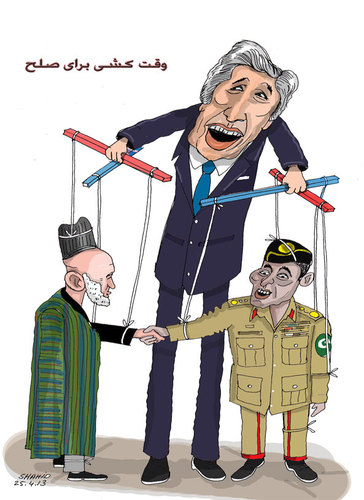 Cartoon: afghanistan and pakistan for...- (medium) by Shahid Atiq tagged 0165