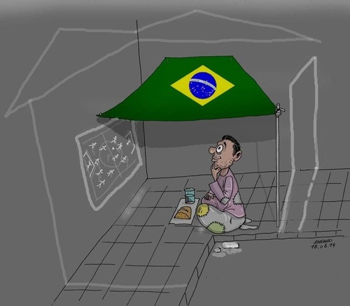 Cartoon: Brazil (medium) by Shahid Atiq tagged 0185