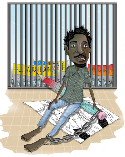 Cartoon: FreeNseRamon ! (medium) by Shahid Atiq tagged ramon,esono