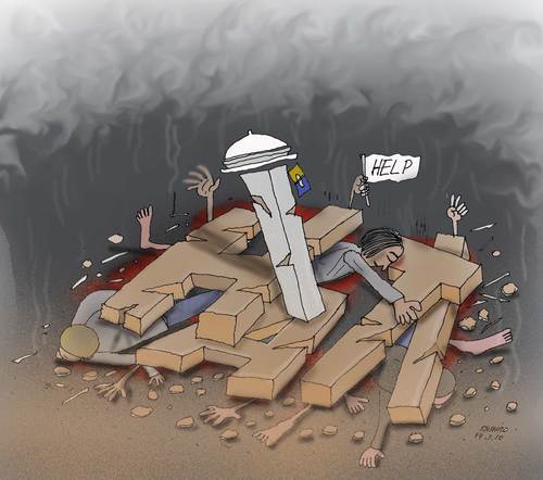 Cartoon: Haiti (medium) by Shahid Atiq tagged 098