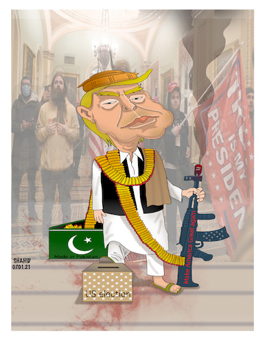 Cartoon: Make America Great ... (medium) by Shahid Atiq tagged usa