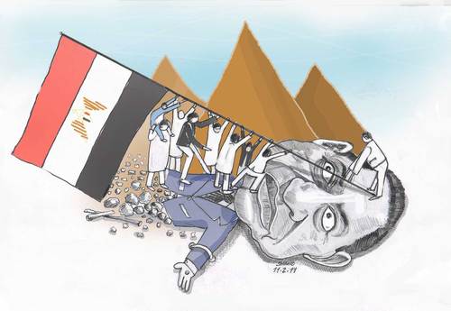 Cartoon: People Victory (medium) by Shahid Atiq tagged victory,people