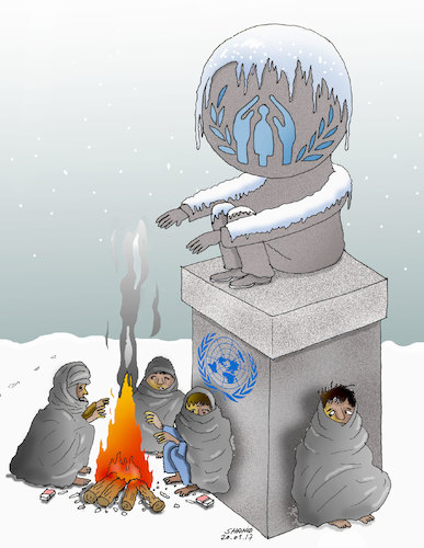 Cartoon: REFUGEE CRISIS ! (medium) by Shahid Atiq tagged trump,afghanistan,safi,shahid,bahar,ieba,rayian,isi,pakistan,kabul