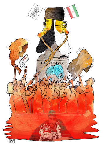 Cartoon: Stop the execution! (medium) by Shahid Atiq tagged afghanistan