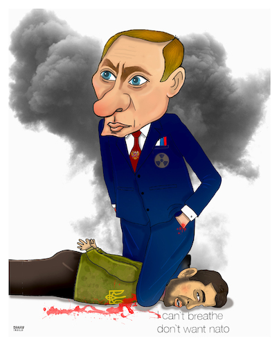 Cartoon: Stop the War! (medium) by Shahid Atiq tagged ukraine